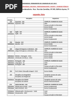 Cronograma Permanente de Chamada de Act 2017 Grande Florianopolis