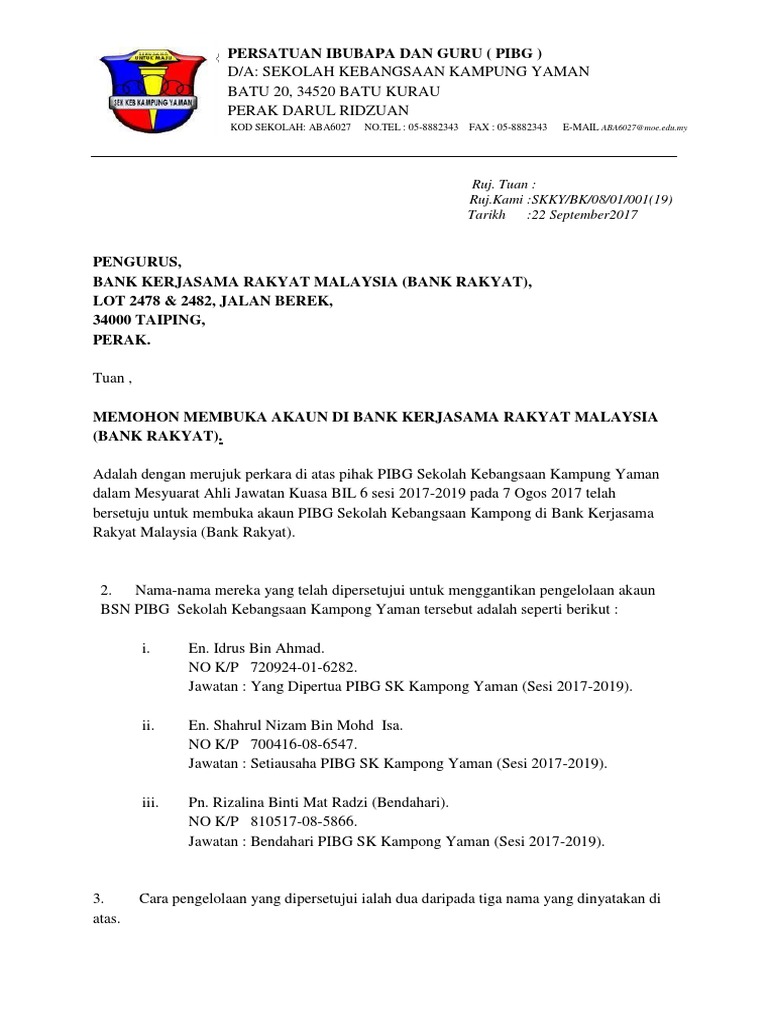 Contoh Email Mohon Kerja Di Bank Rakyat