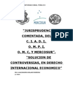 Jurisprudencia Comentada de La OMPI, CIADI, OMC, Mercosur