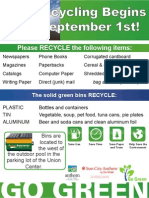 Recycling Program Flier