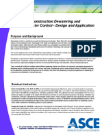 Construction Dewatering and Groundwater Control Design