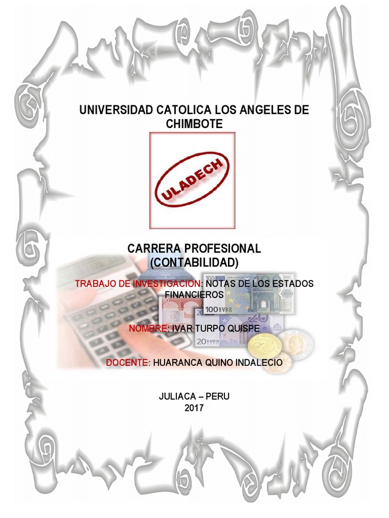 Trabajo Contabilidad Superior | PDF | Estado financiero | Contabilidad