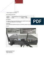 Informe Tecnico - Proyector Dell Monteserrin Sala CAP1