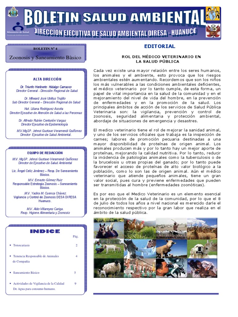 Médico Veterinario y Salud Pública | PDF | Saneamiento | Agua