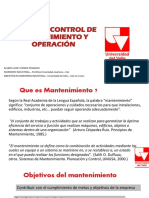 Introducción A La Gestión y Control Del Mantenimiento Parte 1