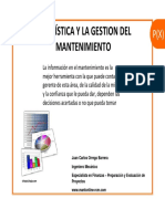 Estadistica y La Gestion Del Mantenimiento