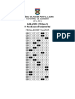 2014 Cmpa Matemática Gabarito Prova 1