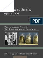 Evolución Sistemas Operativos