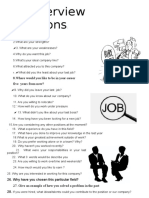 Job Interview Questions TEMA 9