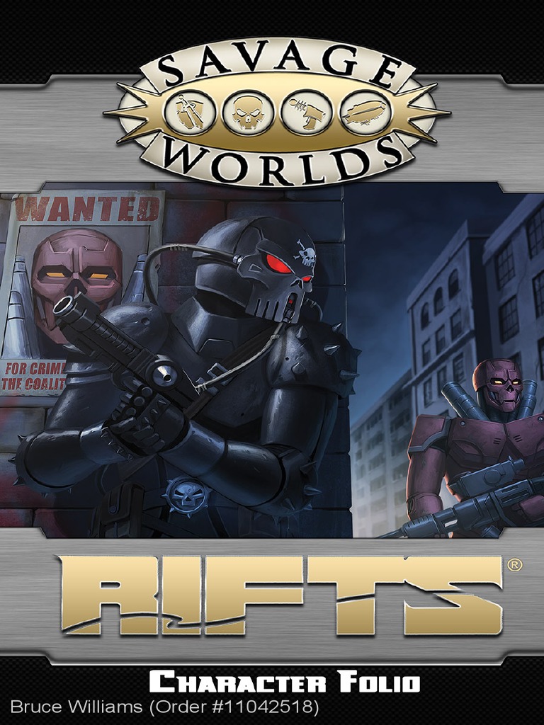 Savage Rifts Character Folio | Leisure | Weaponry