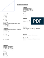 Lista Complexos Polinomios e Equacoes