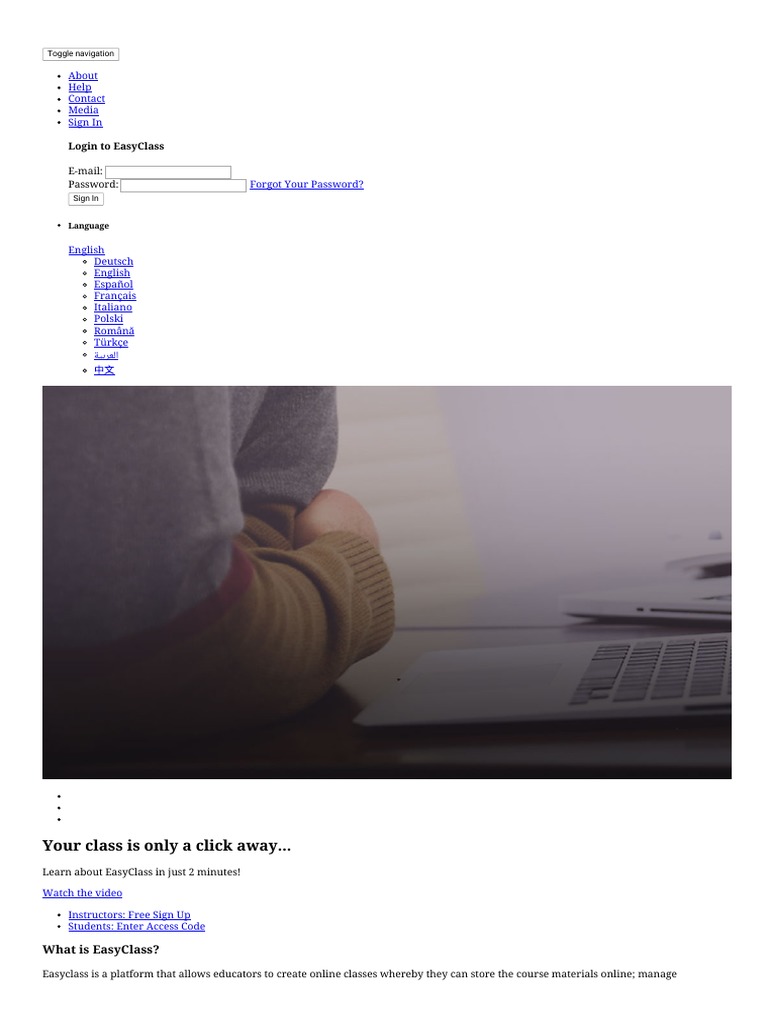 Easyclass - Create Your Digital Classroom For Free... | PDF | Cognition ...