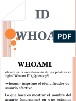 Presentacion de Diseño, Id-whoami