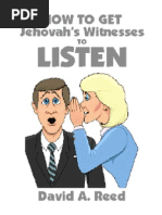 COMO COLOCAR AS TESTEMUNHAS DE JEOVÁ PARA OUVIR - DAVID D. REED