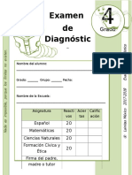 4to Grado - Examen de Diagnóstico (2017-2018)
