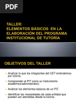 Elementos Tutoria