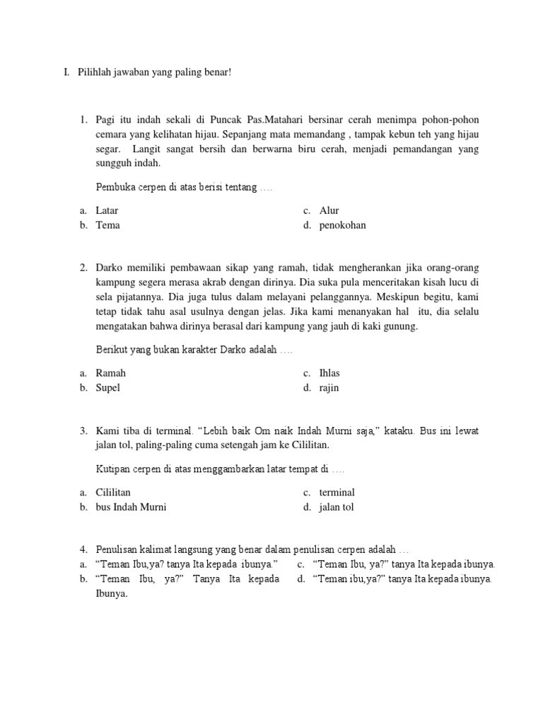 Soal Tentang Fantasi VII