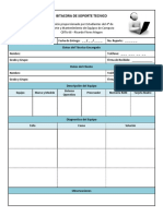 Formato para Bitacora de Soporte Técnico