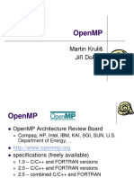 Openmp: Martin Kruliš Ji Ří Dokulil