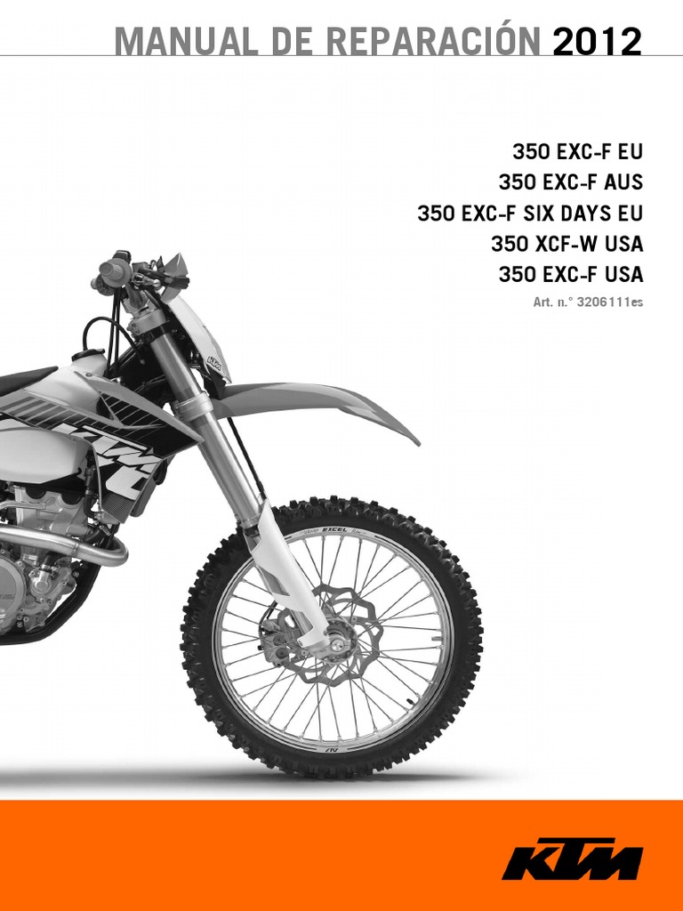 manual Reparacion KTM 350 SXF.pdf Embrague Tornillo Free 30day