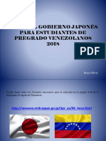 Becas Del Gobierno Japonés para Estudiantes de Pregrado Venezolanos 2018