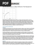 ASTM D429 Rubber To Metal Adhesion Test Equipment