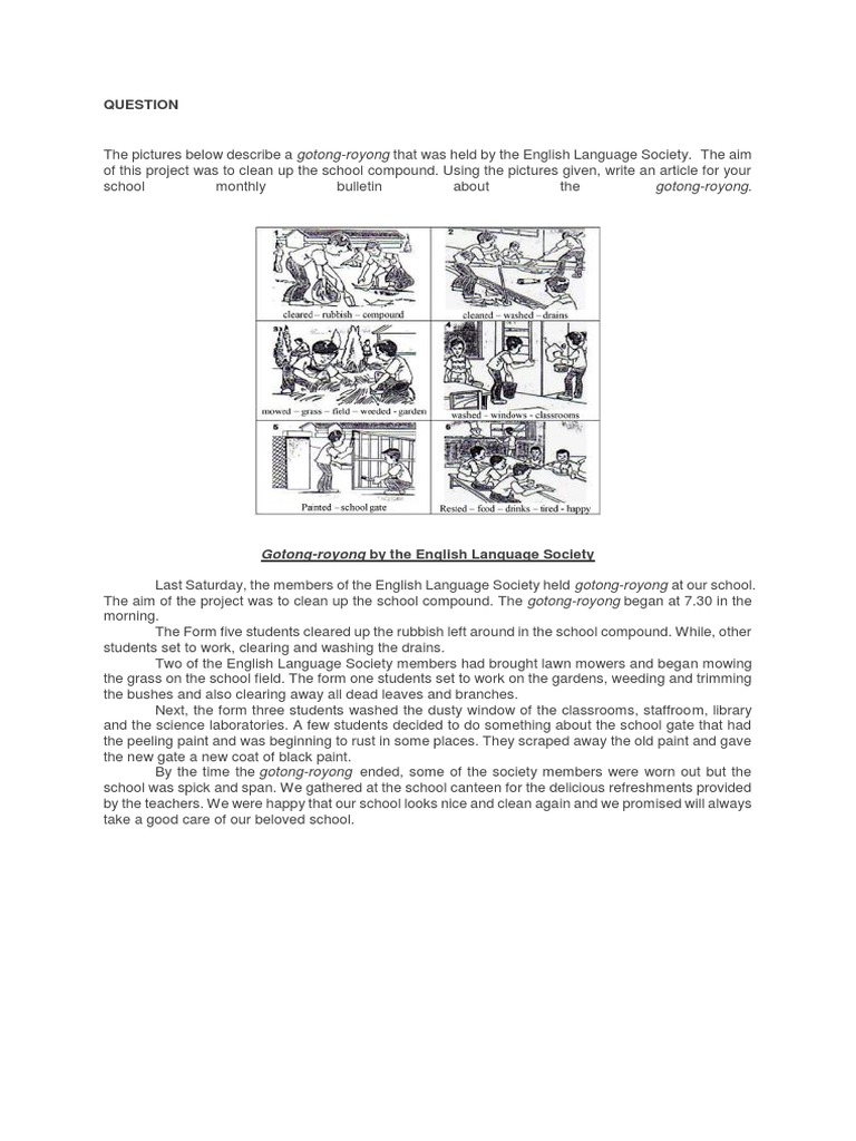 Bergotong Royong In English