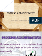 Proceso administrativo: licenciada Nivia Ruth Gómez