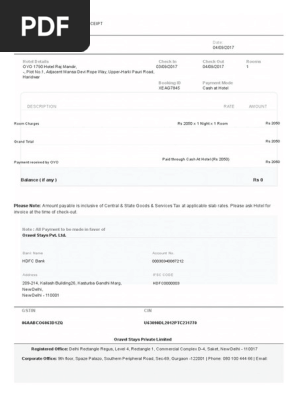 Payment Receipt