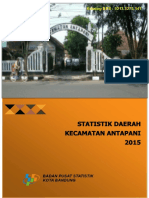 Statistik Daerah Kecamatan Antapani 2015
