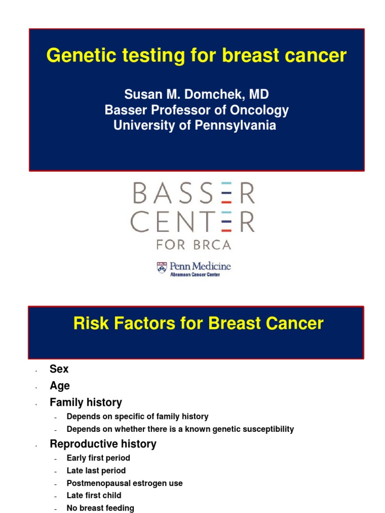 Genetic Testing For Breast Cancer Nhs