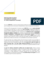 Carta de La CUP A Puigdemont