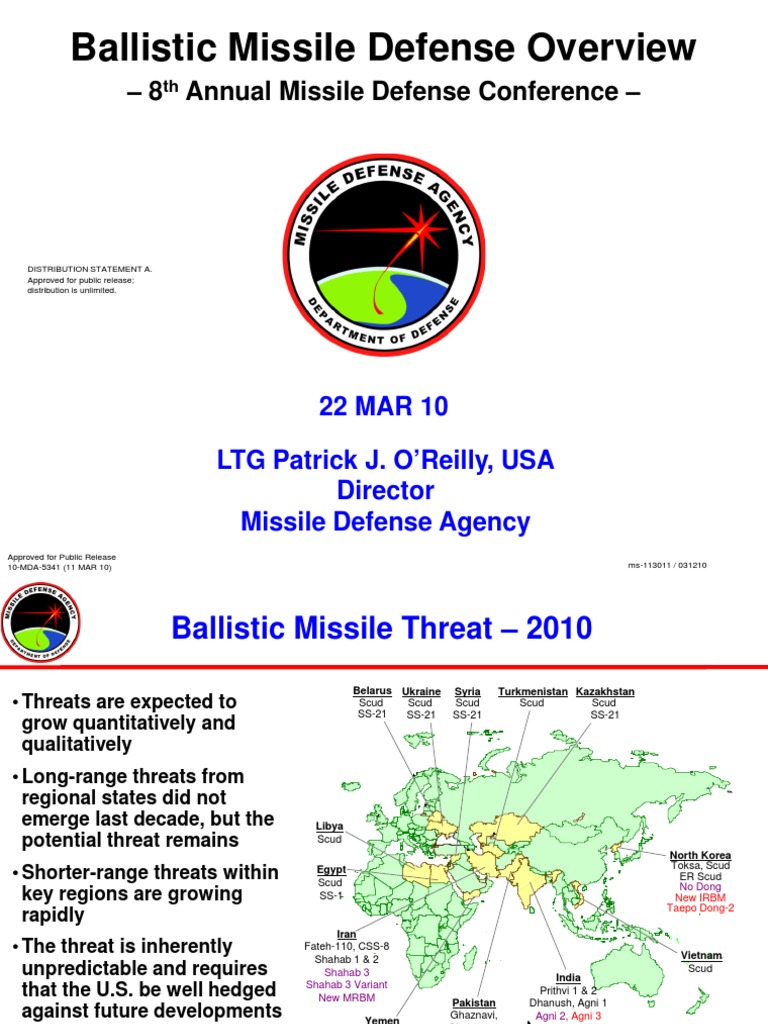 Ballistic Missile Defense Overview | PDF | Anti Ballistic Missile ...