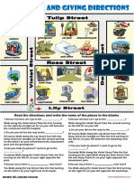 Asking For and Giving Directions Telling The Way Worksheet