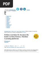 Python Vs R in Data and Machine Learning PDF