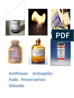 Antifreeze Antiseptics Fuels Preservatives Solvents