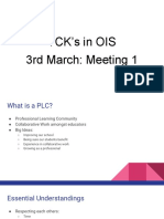 tck plc meetings