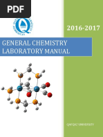 General Chemistry Lab Manual