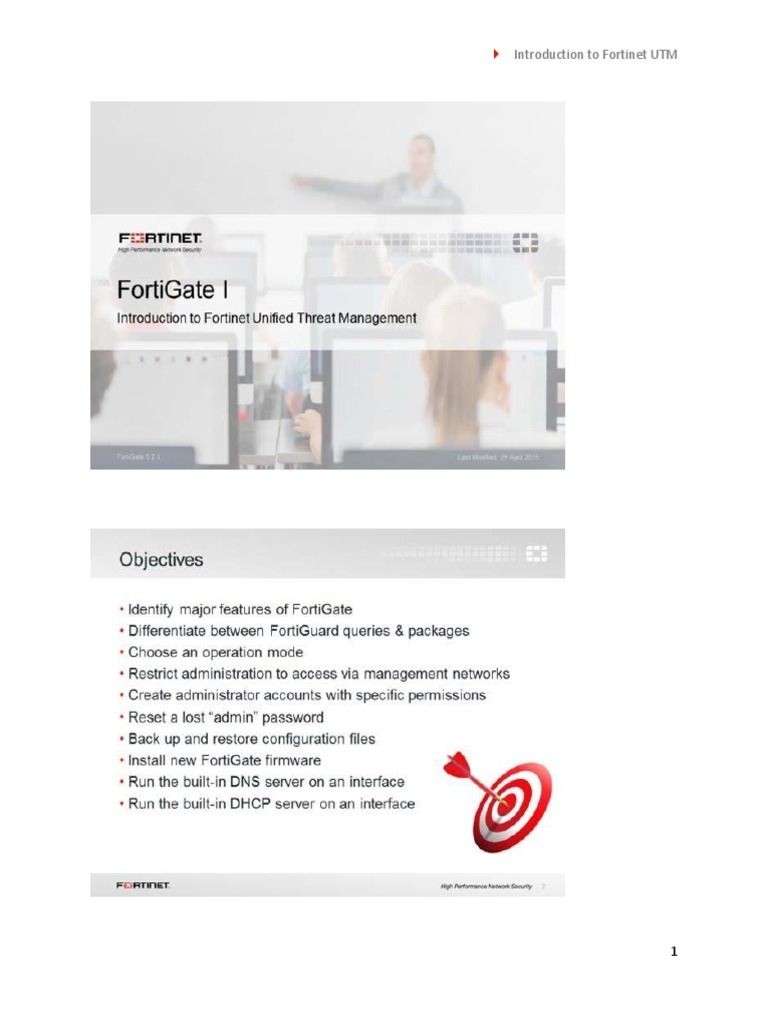 Overview Of Fortinet Utm Features Pdf