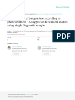 Categorization of Dengue Fever According To Phase