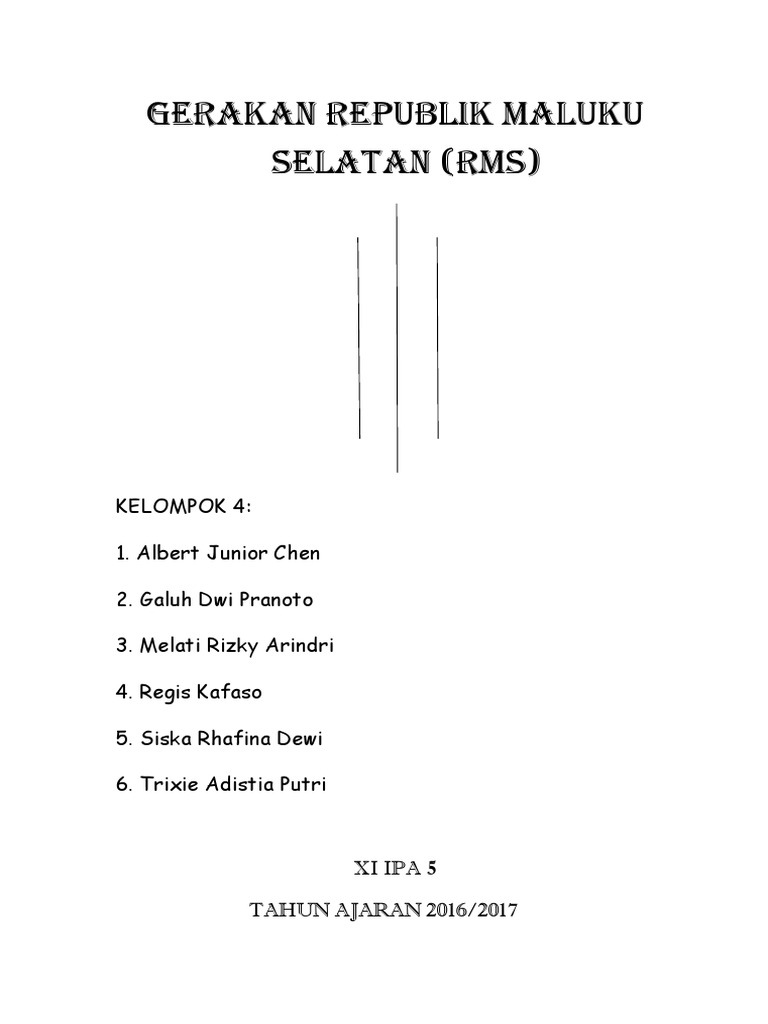 Tujuan dan Proklamasi RMS 1950 | PDF