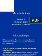 Microtechnique Lecture Fixation Factors