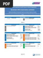 IB Nov 2018 Exam Schedule