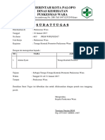 Surat Tugas Kontrak Promotor