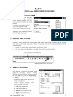 BAB VI Menata Dan Mencetak Dokumen