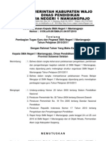 SK. Pembagian Tugas SMAN 1 Maniangpajo Tahun Pelajaran 2010/2011