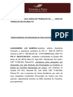 Reclamação Trabalhista - Tutela de Evidencia