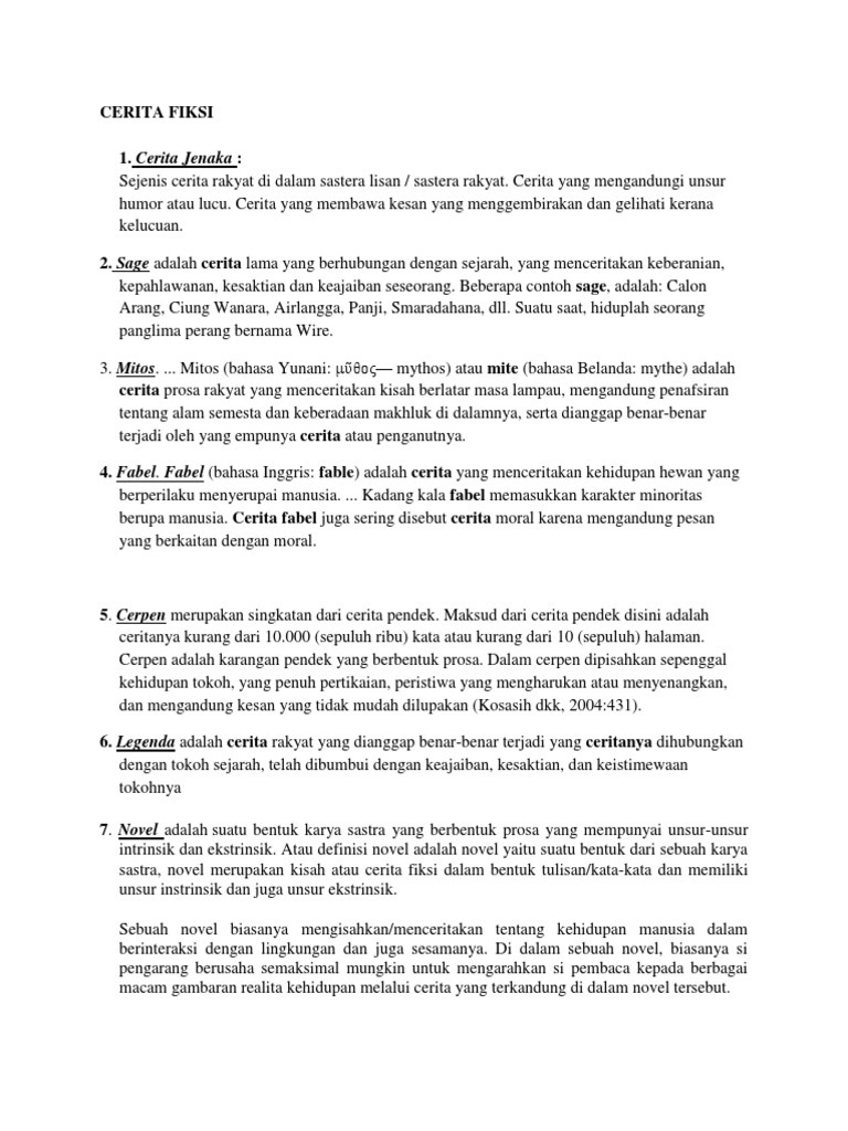 Cerita Fiksi