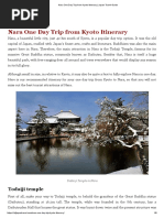 Nara One Day Trip From Kyoto Itinerary _ Japan Travel Guide