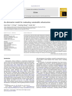 An Alternative Model For Evaluating Sustainable Urbanization